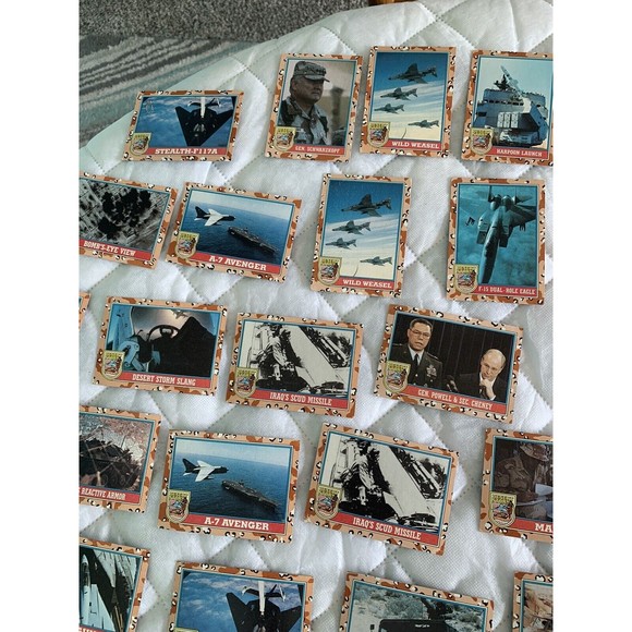 1991 Lot of 57 TOPPS Desert Storm 2nd Series Trading Cards Vintage 🇺🇸🇺🇸 - Picture 4 of 12